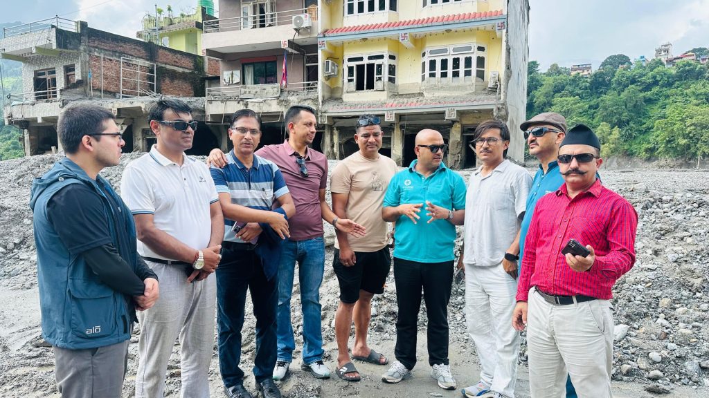 बाढी प्रभावित क्षेत्रको स्थलगत अनुगमन